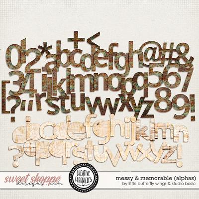 Creative Chronicles: Messy & Memorable Alphas by Little Butterfly Wings & Studio Basic