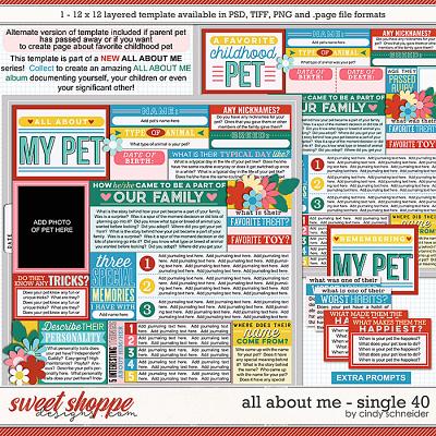 Cindy's Layered Templates - All About Me Single 40 by Cindy Schneider