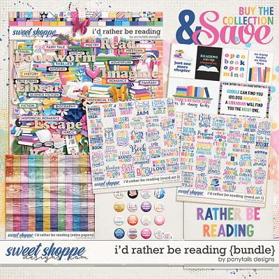 I'd Rather Be Reading Bundle by Ponytails