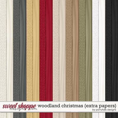 Woodland Christmas Extra Papers by Ponytails