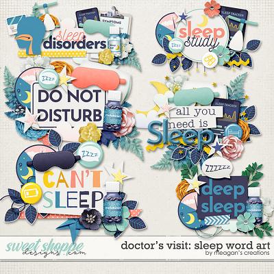 Doctor's Visit: Sleep Word Art by Meagan's Creations