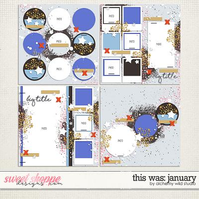 This Was: January Layered Templates by Amber