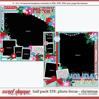 Cindy's Layered Templates - Half Pack 376: Photo Focus - Christmas by Cindy Schneider