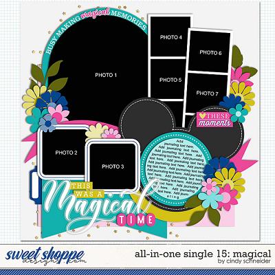 Cindy's Layered Templates - All in One Single 15: Magical by Cindy Schneider