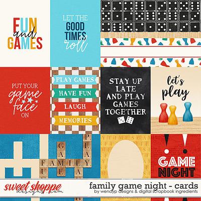Family game night - Cards by Digital Scrapbook Ingredients & WendyP Designs