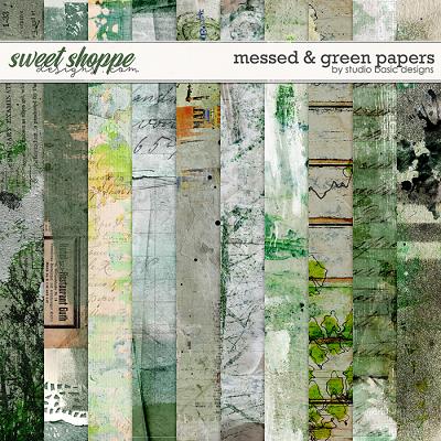 Messed and Green Papers by Studio Basic