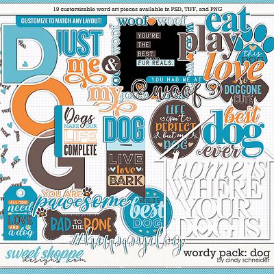 Cindy's Wordy Pack: Dog by Cindy Schneider