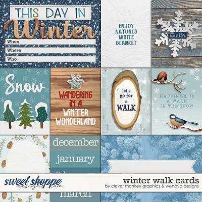 Winter Walk - Cards by Clever Monkey Graphics & WendyP Designs