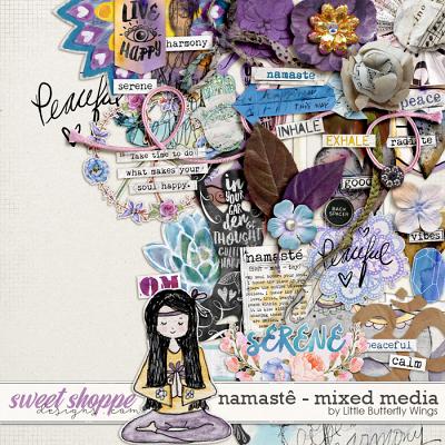 Namastê mixed media bits by Little Butterfly Wings