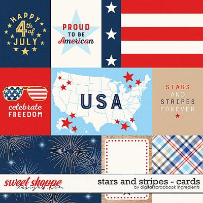 Stars And Stripes | Cards by Digital Scrapbook Ingredients