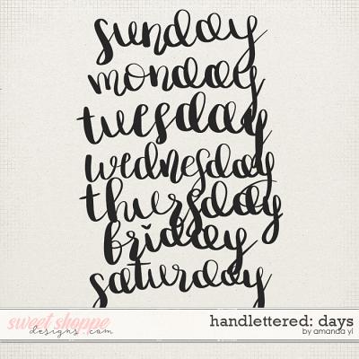 Handlettered: Days by Amanda Yi