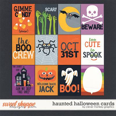 Haunted Halloween Cards by Clever Monkey Graphics 