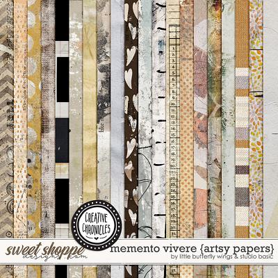 Creative Chronicles: Memento Vivere Artsy Papers by Little Butterfly Wings & Studio Basic