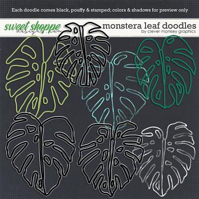 Monstera Doodles by Clever Monkey Graphics 