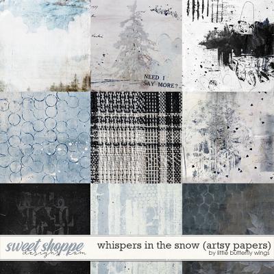 Whispers in the snow (artsy papers) by Little Butterfly Wings