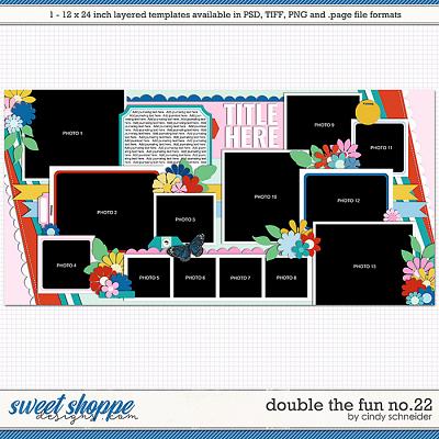 Cindy's Layered Templates - Double the Fun No.22 by Cindy Schneider