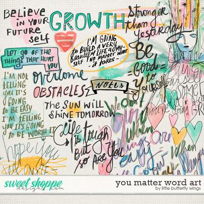 You matter word art by Little Butterfly Wings