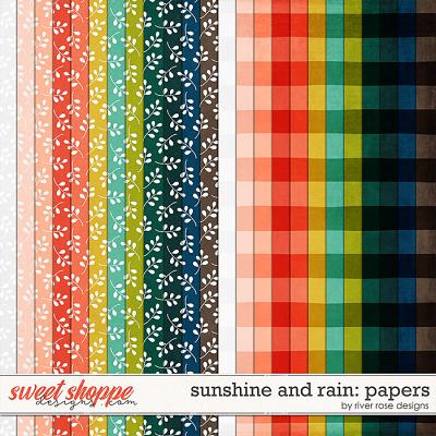 Sunshine and Rain: Papers by River Rose Designs