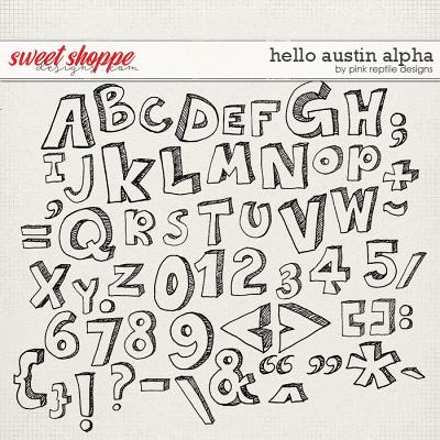 Hello Austin Alpha by Pink Reptile Designs