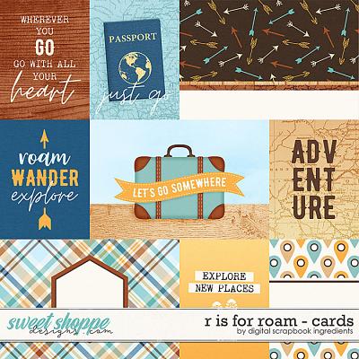 R is for Roam | Cards by Digital Scrapbook Ingredients