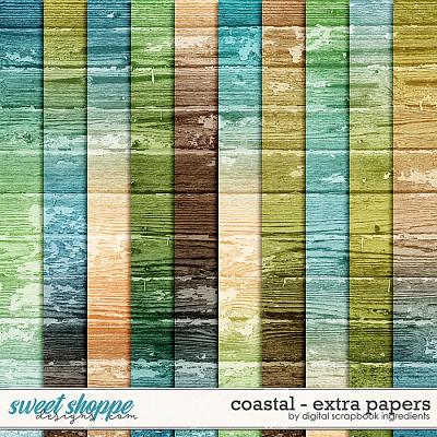 Coastal | Extra Papers by Digital Scrapbook Ingredients