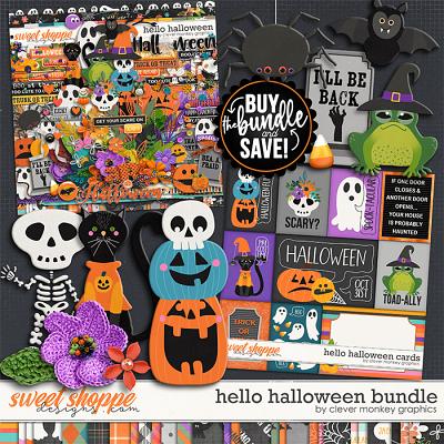 Hello Halloween Bundle by Clever Monkey Graphics