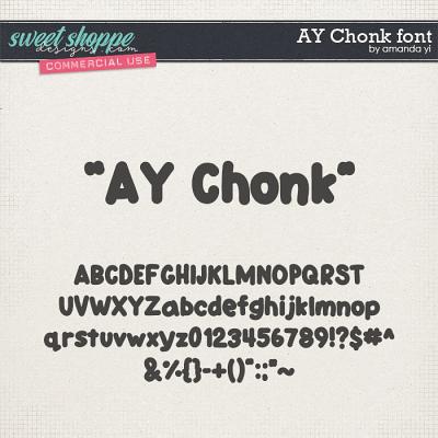 CU AY Chonk font by Amanda Yi