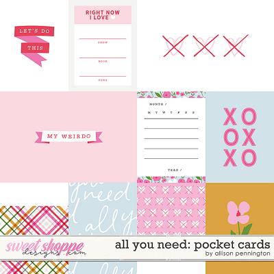 All You Need: Pocket Cards by Allison Pennington