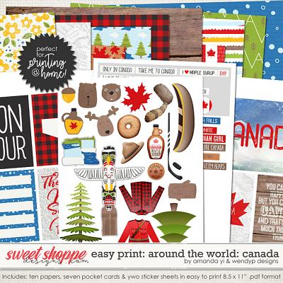 Easy Print Around the world: Canada by Amanda Yi & WendyP Designs