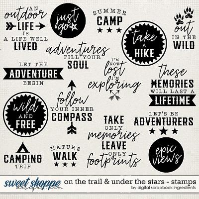On The Trail & Under The Stars | Stamps by Digital Scrapbook Ingredients