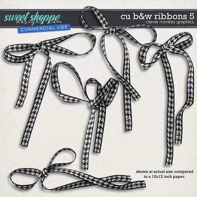 CU B&W Ribbons 5 by Clever Monkey Graphics  