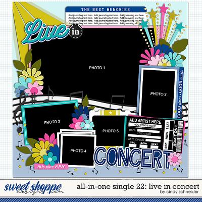 Cindy's Layered Templates - All in One Single 22: Live in Concert by Cindy Schneider