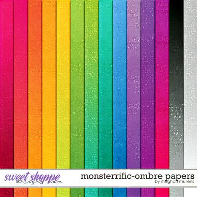 Monsterrific-Ombre Paper Pack by Meghan Mullens