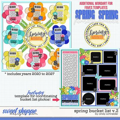 Cindy's Layered Templates - Spring Bucket List V2 by Cindy Schneider