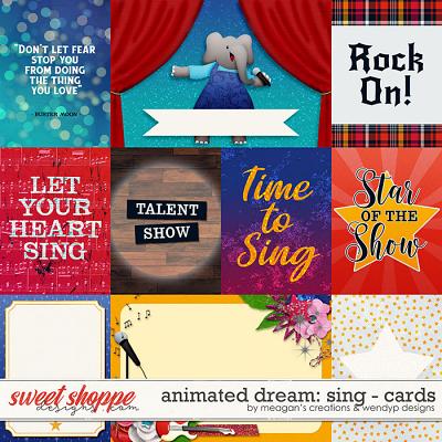 Animated Dream: Sing Cards by Meagan's Creations and WendyP Designs