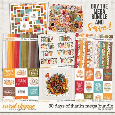 30 Days of Thanks Mega Bundle by LJS Designs 