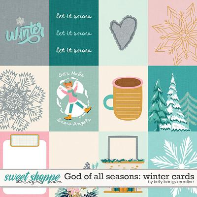 God of All Seasons: Winter Cards by Kelly Bangs Creative