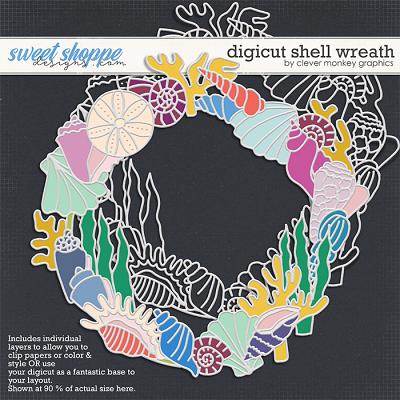 Digicut Shell Wreath by Clever Monkey Graphics 