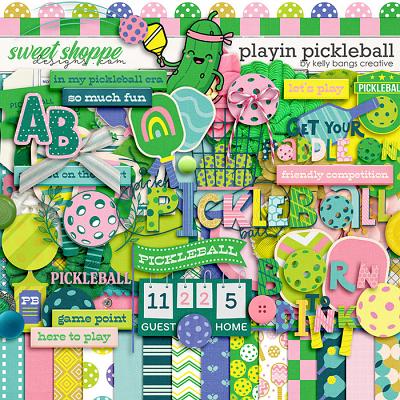 Playin Pickleball by Kelly Bangs Creative