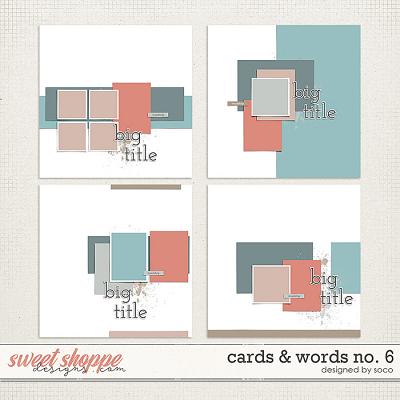 Cards & Words No. 6 | Designed by Soco Cards & Words No. 6 | Designed by Soco