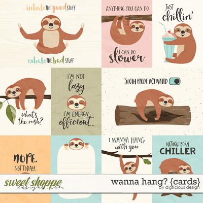 Wanna Hang? {Cards} by Digilicious Design