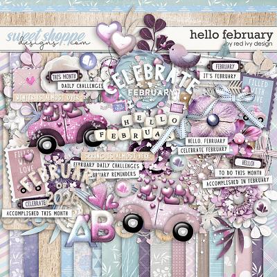Hello February by Red Ivy Design