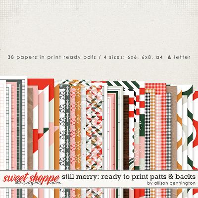 Still Merry: Ready to Print Patts & Backs by Allison Pennington