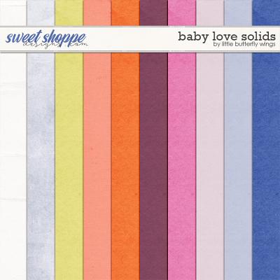 Baby Love solid papers by Little Butterfly Wings