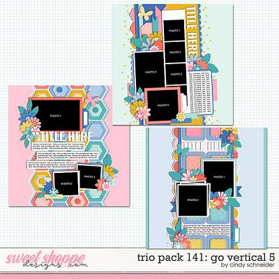 Cindy's Layered Templates - Trio Pack 141: Go Vertical 5 by Cindy Schneider