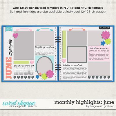 Monthly Highlights: June {layered templates} by Blagovesta Gosheva