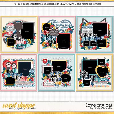 Cindy's Layered Templates - Love My Cat by Cindy Schneider