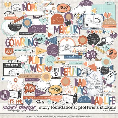 Story Foundations: Plot Twists Stickers by Traci Reed Story Foundations: Plot Twists Stickers by Traci Reed