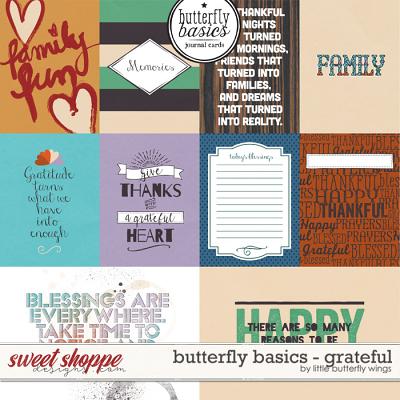 Butterfly Basics - Grateful (cards) by Little Butterfly Wings