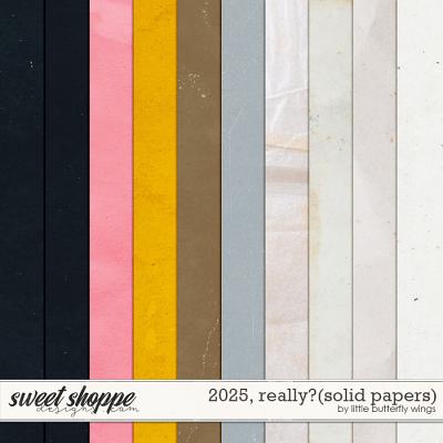 2025, really? (solid papers) by Little Butterfly Wings